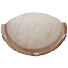Kép 1/4 - Üveg oldalfali fél UFO lámpatest, bézs  230V, 50Hz, E27, max.1×60W, D=300 mm