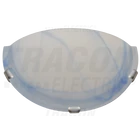 Kép 1/4 - Üveg oldalfali fél UFO lámpatest, kék  230V, 50Hz, E27, max.1×60W, D=300 mm