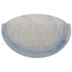 Kép 2/4 - Üveg oldalfali fél UFO lámpatest, kék  230V, 50Hz, E27, max.1×60W, D=300 mm