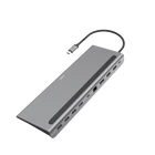 Kép 1/3 - Hama 00200100 USB TYPE-C 10 IN 1 DOKKOLÓ ADAPTER