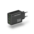 Kép 2/5 - Esperanza EZC107K mains charger 36W Black