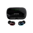 Kép 6/11 - Savio TWS-06 Bluetooth 5.0 + EDR headphones/headset In-ear Black