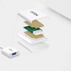 Kép 2/5 - DisplayPort Kábel DisplayPort Dugó - VGA Aljzat 0.15 m Fehér