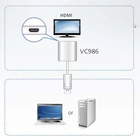 Kép 6/6 - DisplayPort Kábel DisplayPort Dugó - HDMI Aljzat 0.15 m Fehér