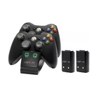 Kép 1/2 - VENOM XBOX 360 Kiegészítő Dupla Töltő állomás + 2db akkumulátor Fekete, VS2891