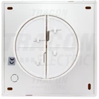 Kép 4/6 - Fürdőszoba ventilátor, golyóscsapágy+időzítő+v.zsalu+pára  230 VAC, 15W, 80 m3/h, 33 dB,100 mm