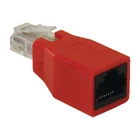 Kép 5/6 - CAT6 Hálózati Adapter RJ45 (8P8C) Dugasz - RJ45 (8P8C) Aljzat Piros