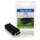 Kép 1/4 - Nagy Sebességű HDMI Adapter Ethernettel HDMI Mini Dugasz - HDMI Aljzat Fekete