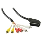 Kép 2/3 - SCART Kábel SCART Dugó - 6x RCA dugó 2.00 m Fekete
