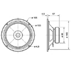 Kép 3/3 - BG 17 - 8 Ohm -16 cm (6,5") teljes tartományú hangszóró