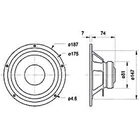 Kép 3/3 - W170S - 8 Ohm 17 cm (6,5") HiFi mélysugárzó