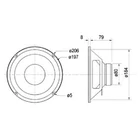 Kép 3/3 - W200 - 8 Ohm 20 cm (8") 8 Mélysugárzó