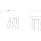 Kép 3/3 - Mosogatógép Csepptálca 45 cm Szürke