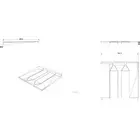 Kép 3/3 - D60 Mosogatógép Csepptálca 59.6 cm Fehér