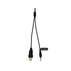 Kép 3/5 - WHITE SHARK PEACOCK-B, GH-2444B, gamer fejhallgató, RGB, fekete, (3.5 Jack+USB)