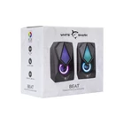 Kép 7/7 - WHITE SHARK BEAT RGB Hangszóró, 2.0, 6W, RGB LED