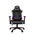 Kép 1/6 - WHITE SHARK THUNDERBOLT RGB gamer szék fekete/piros varrás