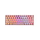 Kép 1/3 - WHITE SHARK W029928 WAKIZASHI-P/BL-US pink mechanikus gamer billentyűzet, kék kapcs. (angol)