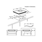 Kép 2/10 - Electrolux EHF6343FOK főzőlap Fekete Beépített 60 cm Kerámia 4 zóna