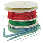 Kép 1/2 - Zsugorcső, vékonyfalú, 2_1 zsugorodás, fehér, dobon  25,4/12,7mm, POLIOLEFIN
