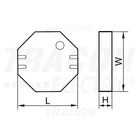 Kép 2/2 - Jelerősítő modul LED szalagokhoz  12-48 VDC, max. 8 A