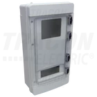 Kép 1/3 - 3F Fogyasztásmérő szekrény, almérőhöz  1×6mod+115×94, H×W×D=460×240×132mm, IP65, IK10