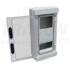 Kép 2/3 - 1F Fogyasztásmérő szekrény, almérőhöz  1×5mod+100×80, H×W×D=350×170×100mm, IP65, IK10