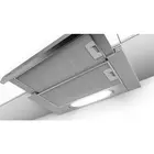 Kép 3/5 - Bosch Serie 4 DFT63AC50 cooker hood Semi built-in (pull out) Silver 360 m³/h D