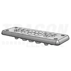 Kép 2/3 - Elosztószekrény kábelbevezető,gumi, 17db kábelhez  153×56×19mm, IP65