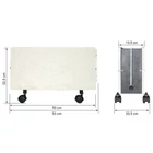 Kép 4/6 - Elektromos kerámia hőtárolós fűtőpanel - Climastar Optimus dark natura 1600 W