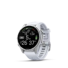 Kép 2/6 - fenix 8, Silver w/White Silicone Band, 43 mm