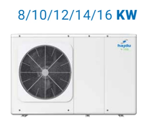 Hajdu MONOBLOCK hőszivattyú HPAW-10, +7 fokban 10 kW fűtőteljesítmény, 1 fázis (16A), 60 dB, COP: 3.75