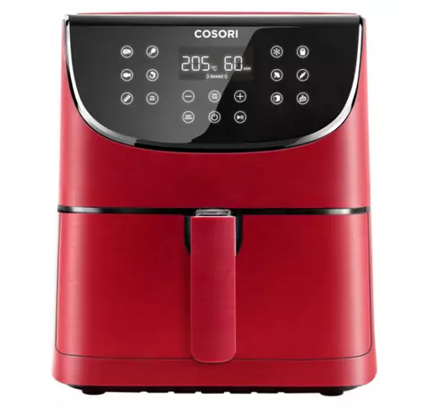 Cosori Prémium 5,5l Air Fryer, olaj nélküli forrólevegős sütő - piros