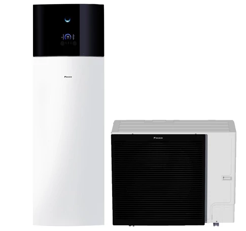 Daikin Altherma 3 osztott hőszivattyú, 16kW, fűtésre, 3 fázis, 230l HMV, +9kW beépített fűtőpatron