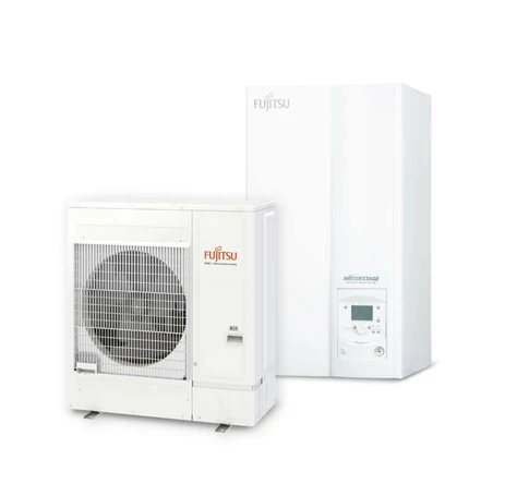 Fujitsu WaterStage WSYA100ML3/WOYA100KLT Comfort 1 fázisú osztott levegő-víz hőszivattyú 10,0 kW
