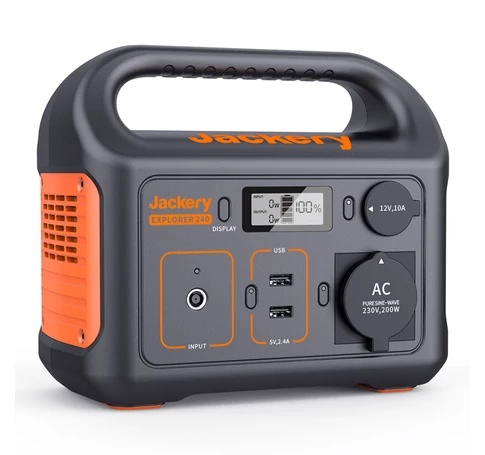 Jackery Explorer 240Wh Hordozható Elektromos Aggregátor Akkumulátor, Napelemes Generátor Kültéri- és Vészhelyzeti Használatra