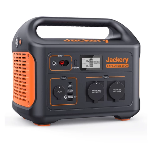 Jackery Explorer 1000Wh Hordozható Elektromos Aggregátor Akkumulátor, Napelemes Generátor Kültéri- és Vészhelyzeti Használatra