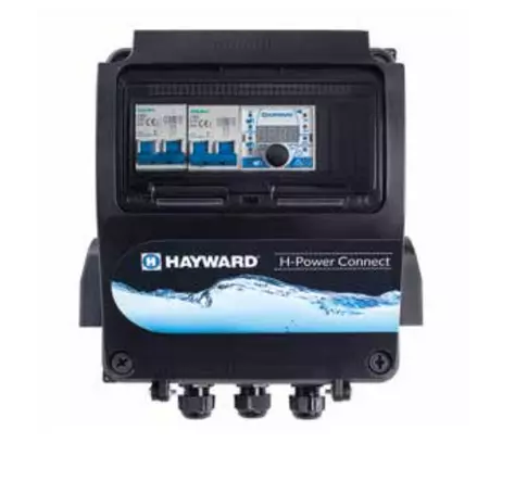H-POWER kapcsolószekrény 3 fázis Fí relével, 50W transzformátorral + Bluetooth 400V 16A