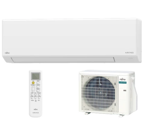 Fujitsu ECO KL sorozat AIRSTAGE ASEH12KLTA/AOEH12KLTA oldalfali splitklíma berendezés