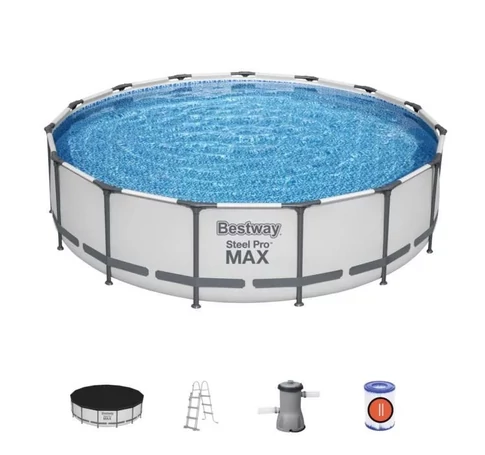 Bestway MAURITIUS fémvázas medence szett 457 x 107 cm