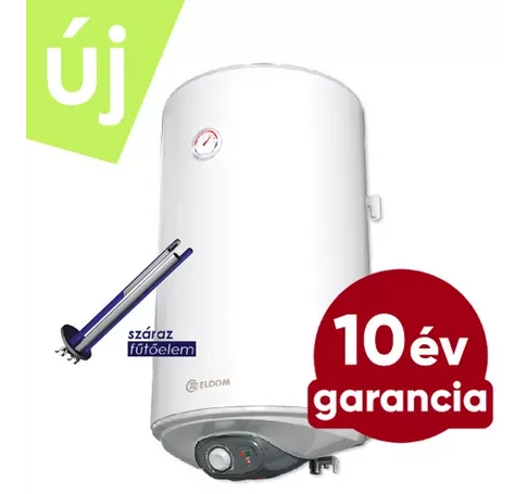 ELDOM Eureka DA-80 - csökkentett szervizigényű elektromos vízmelegítő (80 liter / 2 kW / 462 mm Ø)
