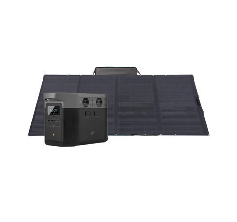 Hordozható erőmű EcoFlow Delta Max + 400W-os személyi töltésű panel