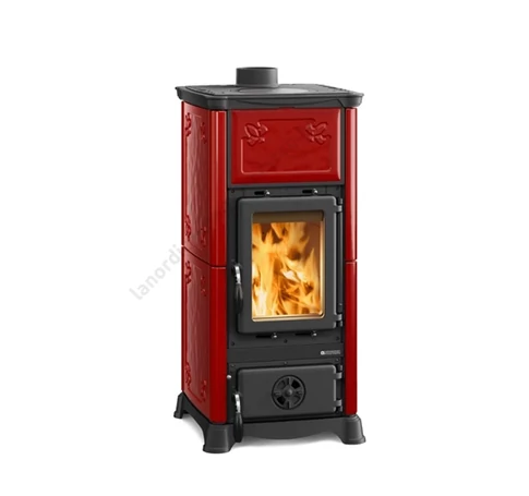 LaNordica Emiliana acél fatüzelésű kályha (fekete) - 6,5 kW 