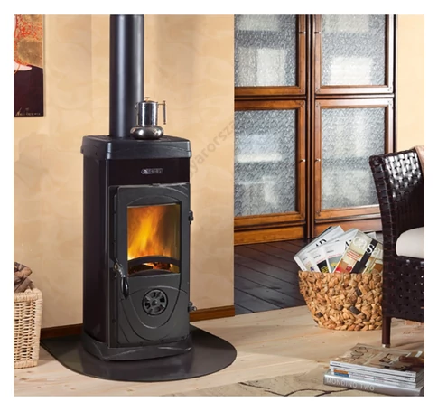 LaNordica Super Junior acél fatüzelésű kályha (fekete) - 5 kW 