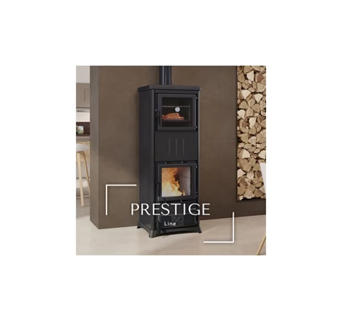 LaNordica Nova Forno acél fatüzelésű sparhert (fekete) - 11,8 kW 