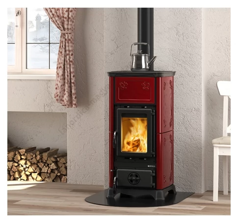 LaNordica Emiliana majolica fatüzelésű kályha (bordó) - 6,5 kW