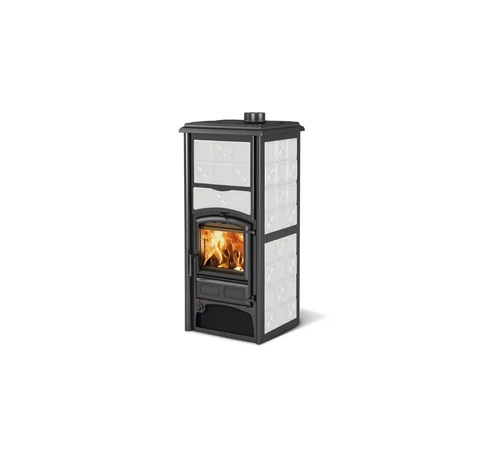 LaNordica Loriet S DSA majolica fatüzelésű kályha (fehér) - 16,8 kW