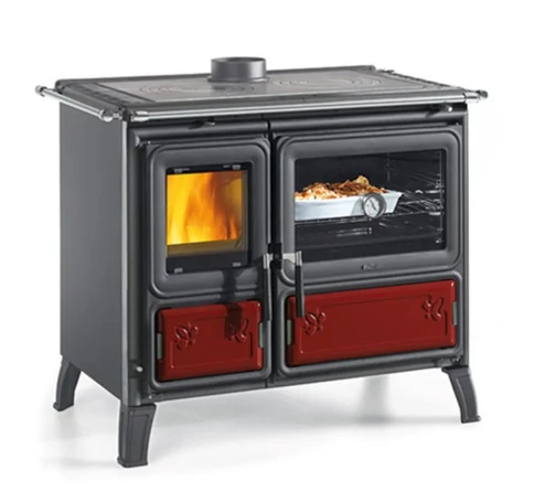 LaNordica Milly fatüzelésű sparhert (bordó) - 8,7 kW 