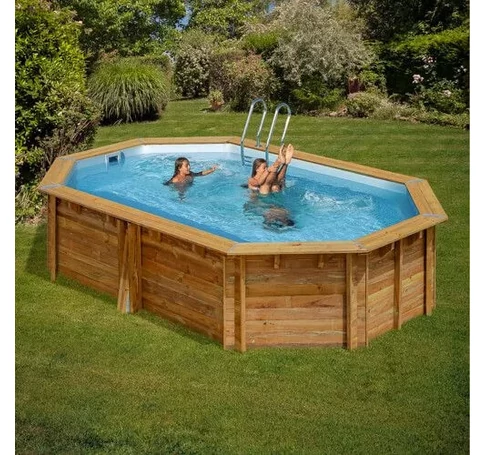 PONTAQUA TIMBER ovális fa medence 7,55 x 4,56 x 1,46 m