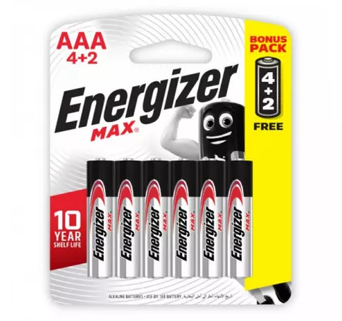 Energizer Max AAA BL4+2 micro